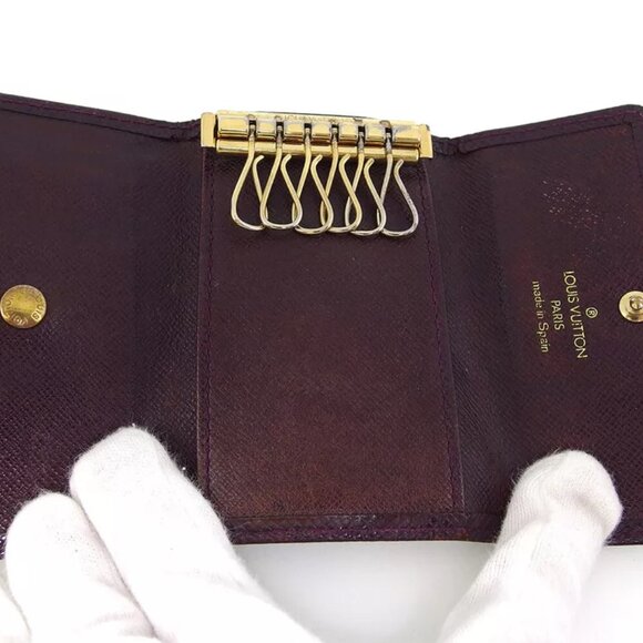 Louis Vuitton key case Taiga Taiga Leather Authentic used T16950 - Picture 9 of 9